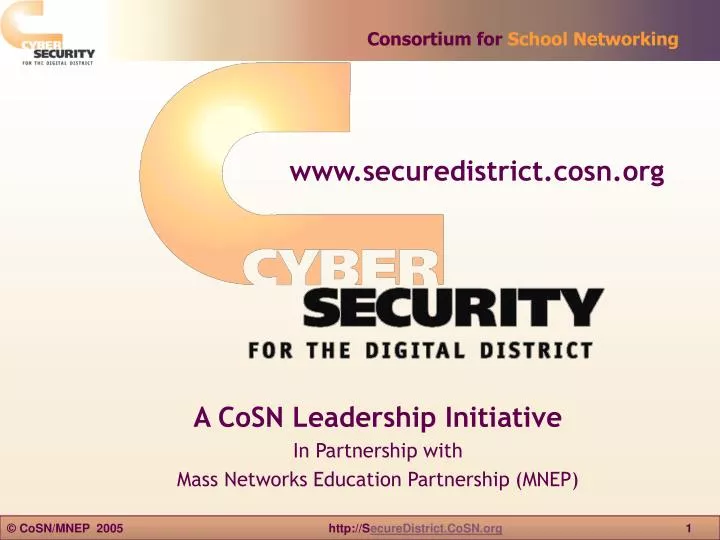 a cosn leadership initiative in partnership with mass networks education partnership mnep