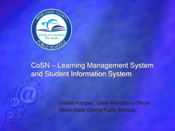 cosn learning management system and student information system