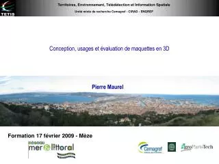 conception usages et valuation de maquettes en 3d