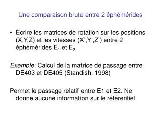 une comparaison brute entre 2 ph m rides