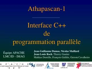 athapascan 1 interface c de programmation parall le