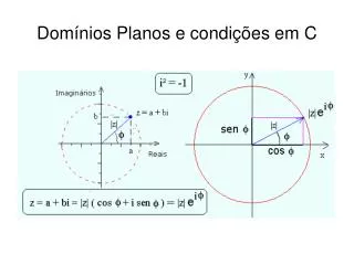 dom nios planos e condi es em c