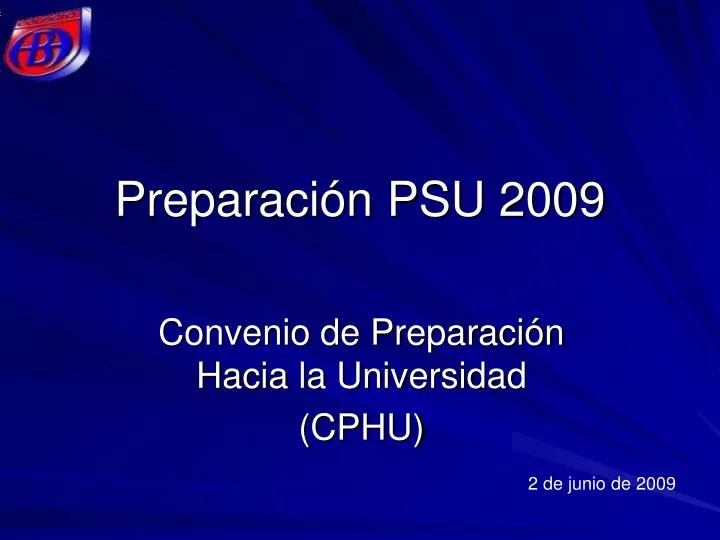 preparaci n psu 2009