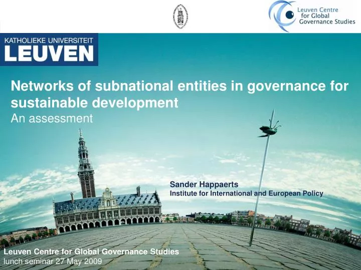 networks of subnational entities in governance for sustainable development an assessment