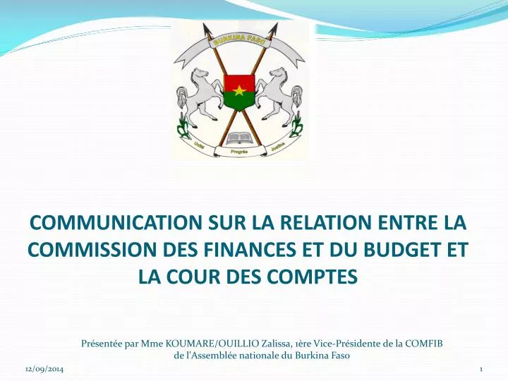 communication sur la relation entre la commission des finances et du budget et la cour des comptes