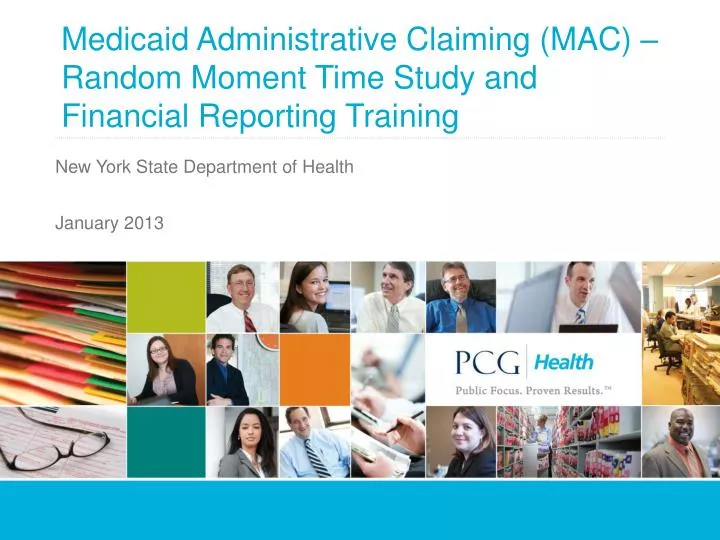 medicaid administrative claiming mac random moment time study and financial reporting training