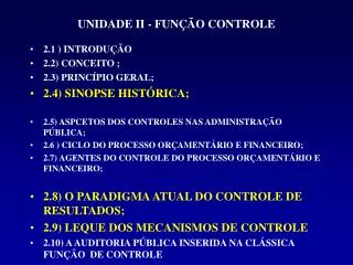 unidade ii fun o controle