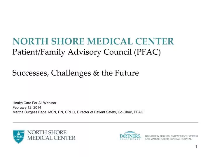 north shore medical center patient family advisory council pfac successes challenges the future