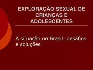 explora o sexual de crian as e adolescentes