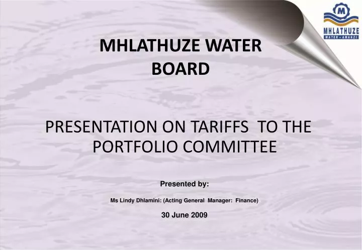 mhlathuze water board