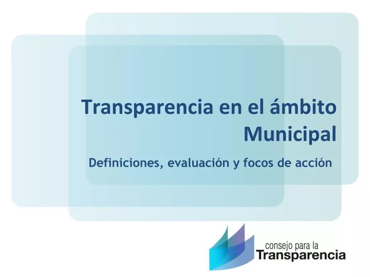 transparencia en el mbito municipal