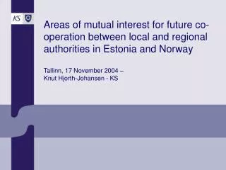 Competence of Norwegian local and regional government: