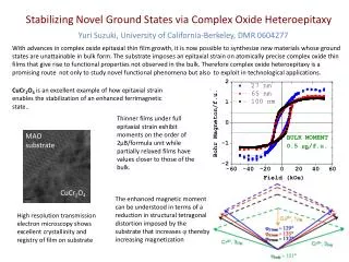 Stabilizing Novel Ground States via Complex Oxide Heteroepitaxy