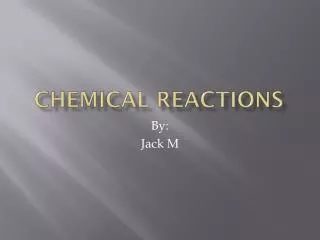 Chemical Reactions