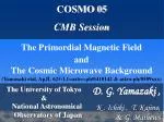 The Primordial Magnetic Field - slide 1