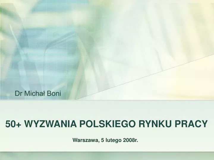 50 wyzwania polskiego rynku pracy
