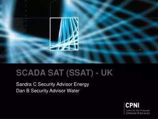 SCADA SAT (SSAT) - UK