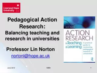 Pedagogical Action Research : Balancing teaching and research in universities