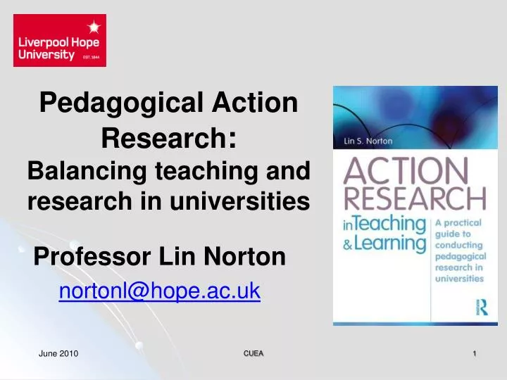 pedagogical action research balancing teaching and research in universities