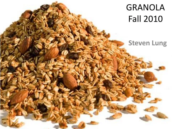 granola fall 2010
