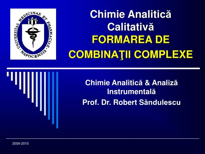 chimie anal i ti c c alitativ forma rea de com bina ii complexe