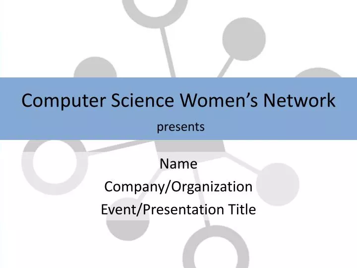 computer science women s network presents