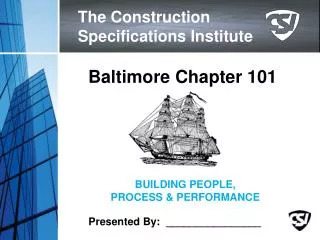 The Construction Specifications Institute