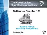 The Construction Specifications Institute - slide 1
