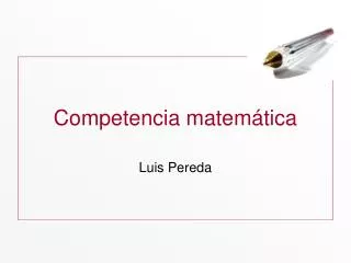 competencia matem tica