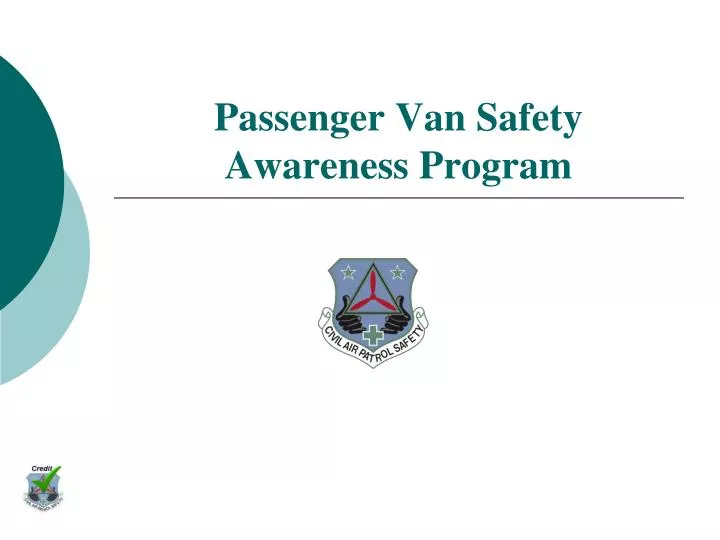 passenger van safety awareness program