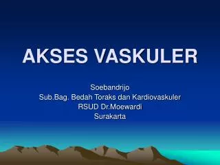 akses vaskuler