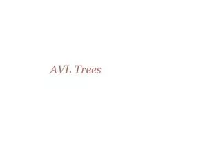 AVL Trees