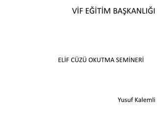 v f e t m ba kanli i