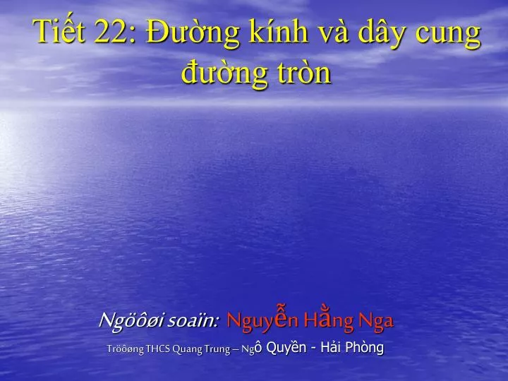 ti t 22 ng k nh v d y cung ng tr n