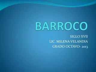 barroco