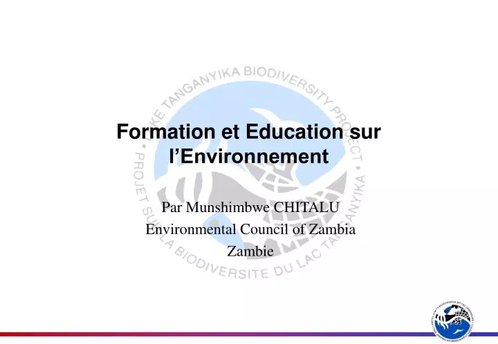 formation et education sur l environnement