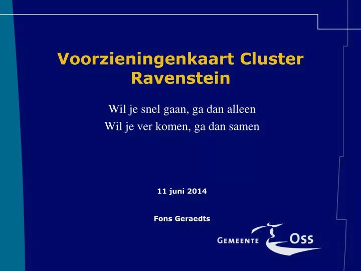 voorzieningenkaart cluster ravenstein