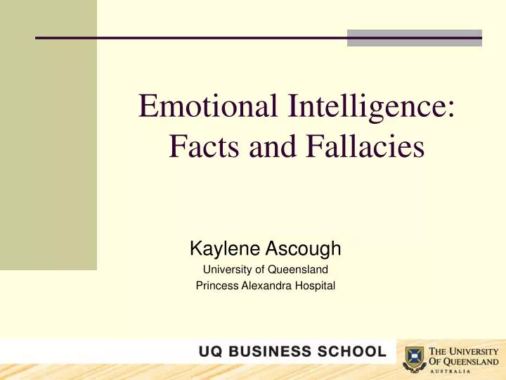 emotional intelligence facts and fallacies