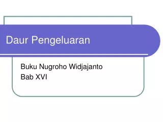 daur pengeluaran
