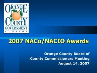 2007 NACo/NACIO Awards