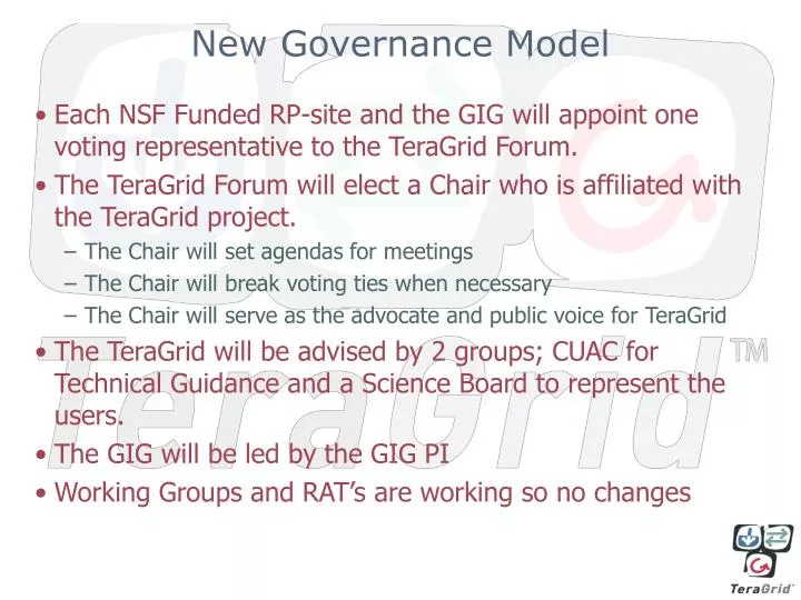 new governance model