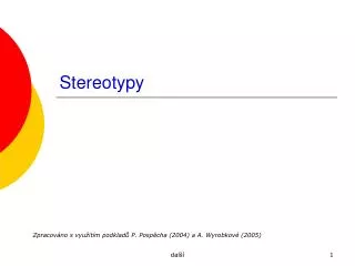 stereotypy