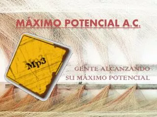 m ximo potencial a c