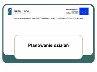 planowanie dzia a