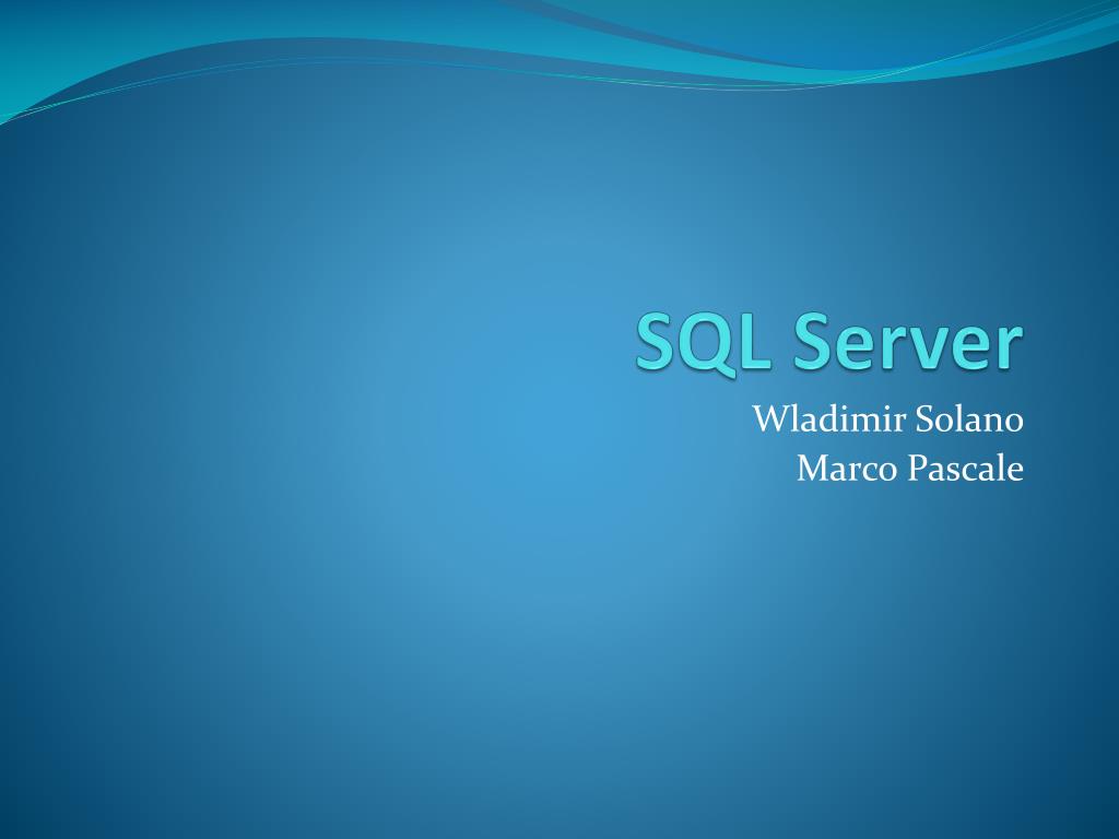 PPT - SQL Server PowerPoint Presentation, free download - ID:4308802