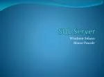 SQL Server - slide 1