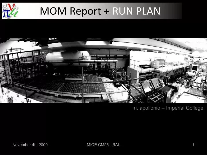mom report run plan