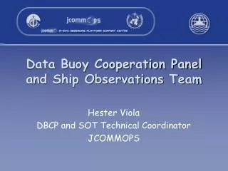 Data Buoy Cooperation Panel and Ship Observations Team