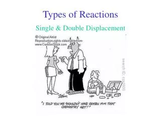 types of reactions