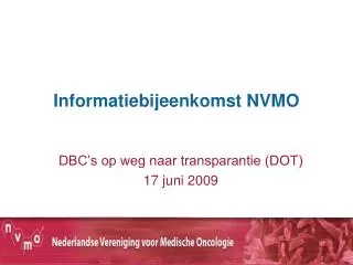 informatiebijeenkomst nvmo